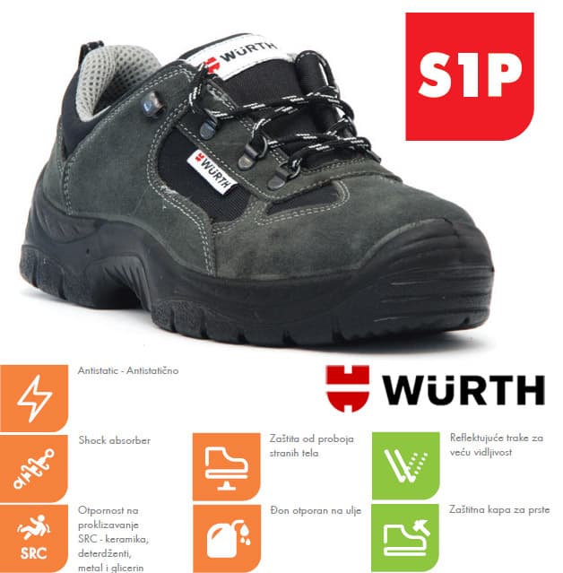 Wurth Bezbednosne cipele Cyclone S1P plitke vel. 47
