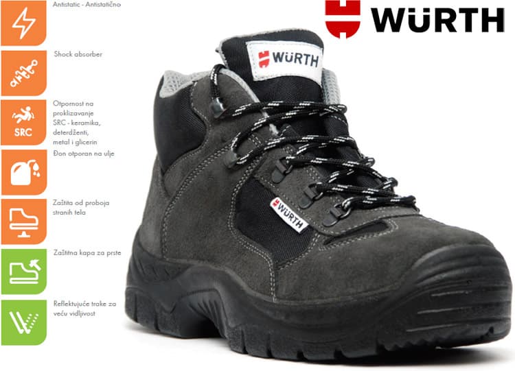 Wurth Bezbednosne cipele Cyclone S1P duboke vel. 44