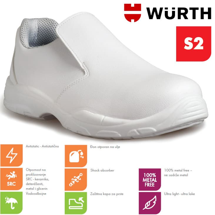 Wurth Bezbednosne cipele Lotus Bele S2 Plitke vel. 42