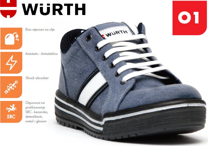 Wurth Radna patika Sirocco O1 vel. 44