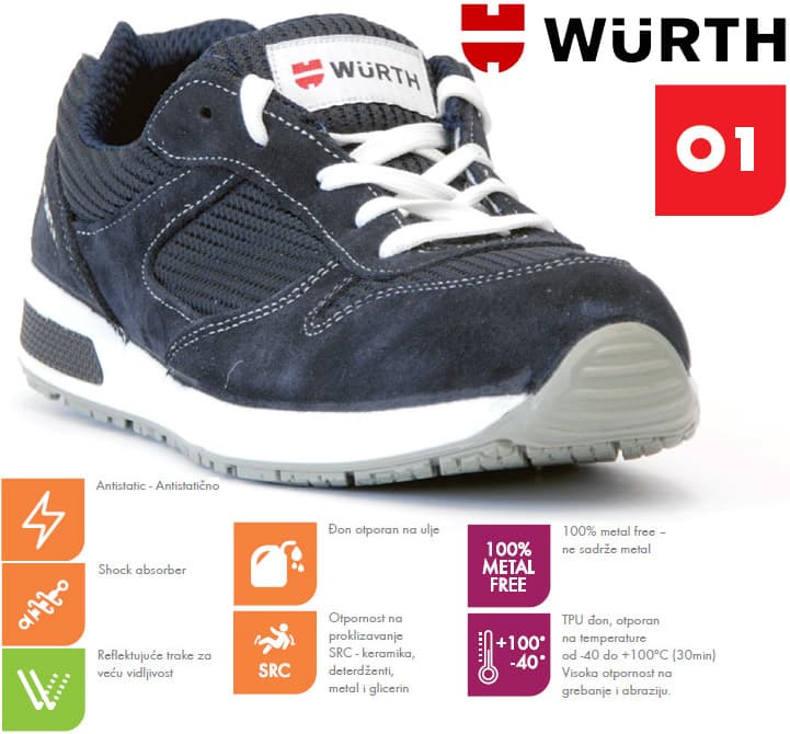 Wurth Radna patika Jogger Sport O1 vel. 41