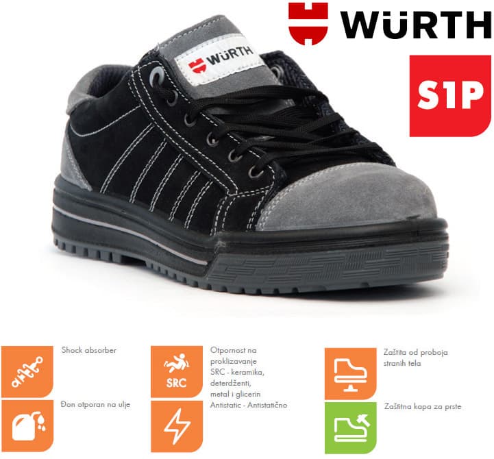Wurth Bezbednosne patike Kastor plitke S1P vel. 39