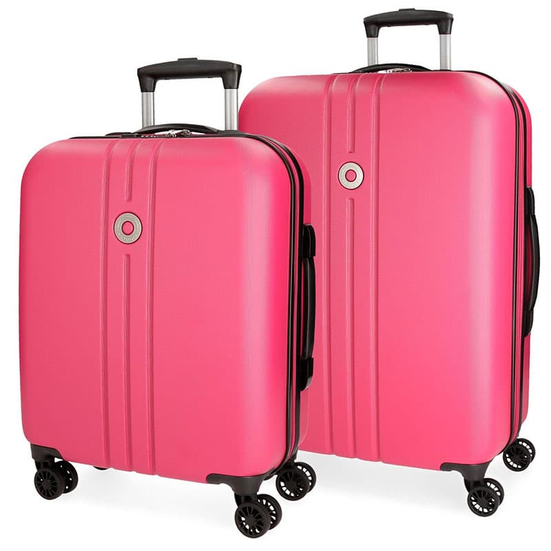 Komplet dva ABS kofera 55/70cm Movom Riga Fuchsia 54395