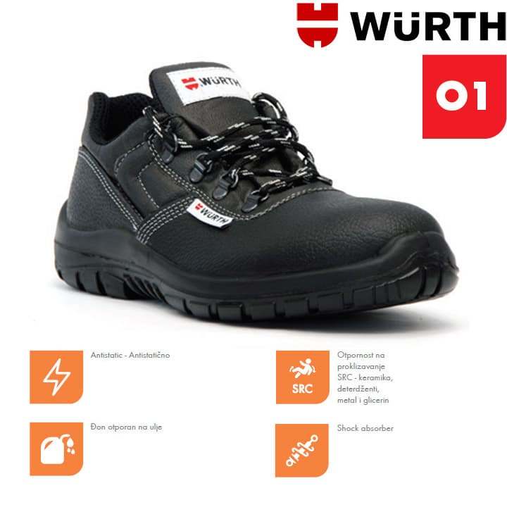 Wurth Radne cipele Corona O1 plitke vel. 37