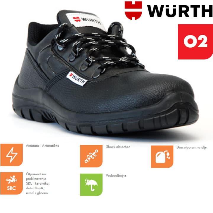 Wurth Radne cipele Libra O2 plitke vel. 46