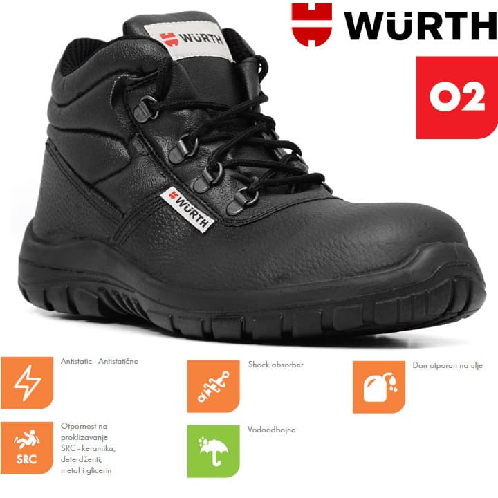 Wurth Radne cipele Libra O2 duboke vel. 38