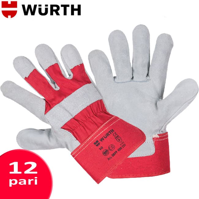 Wurth Kožne zaštitne rukavice Nabuk vel. 10 Pakovanje: 12 pari