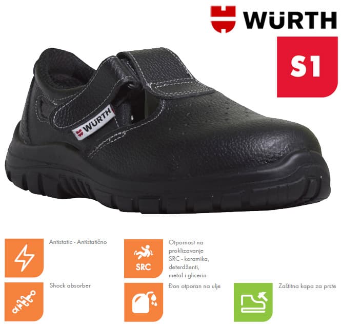 Wurth Bezbednosne sandale Kala S1 vel. 42