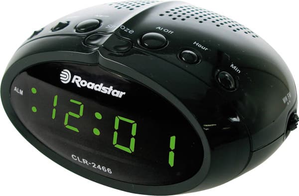 Roadstar Radio prijemnik sa satom i budilnikom CLR2466BK