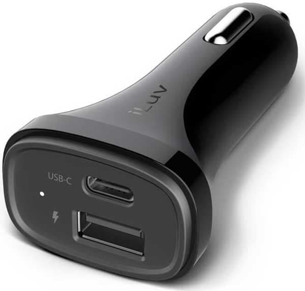 iLuv Auto punjač za mobilne uređaje Smart MobiSeal2 CBK USB-C 030266