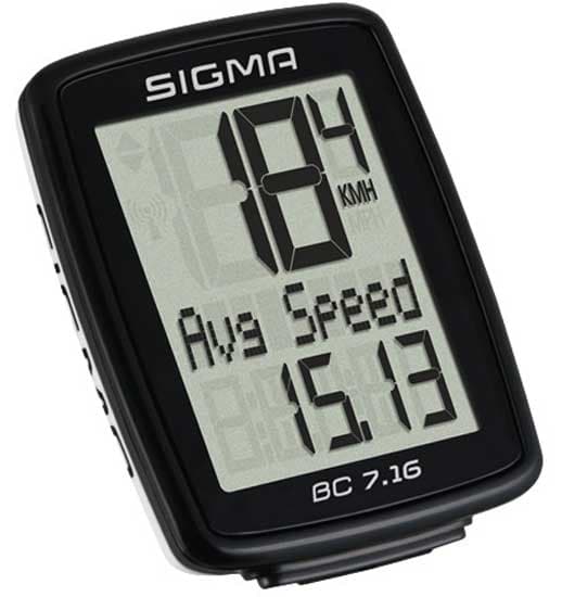 Sigma Digitalni bežični kilometar sat za bicikliste sa 7 funkcija BC 7.16 ATS