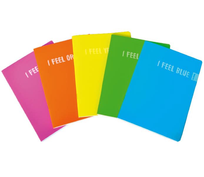 Sveske A5 na kvadratiće - pakovanje 10 komada I Feel Color