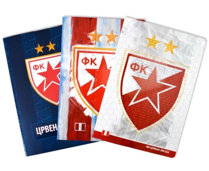 Velike sveske u linije 10 komada - FK Crvena Zvezda