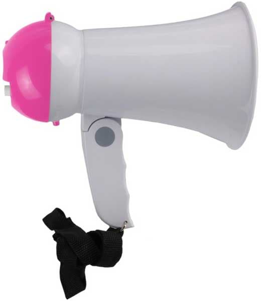 Megafon sa funkcijom sirene 1034 Roze