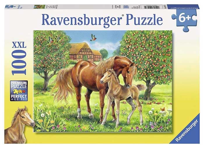 Ravensburger XXL Puzzle 100 delova - Konji u voćnjaku 10577