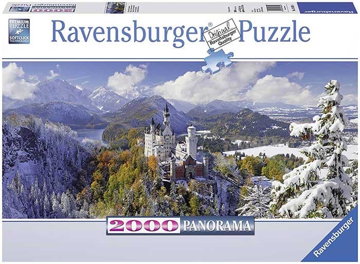Puzzle 2000 delova - Zamak Nojšvanštajn - Ravensburger Art Panorama 16691