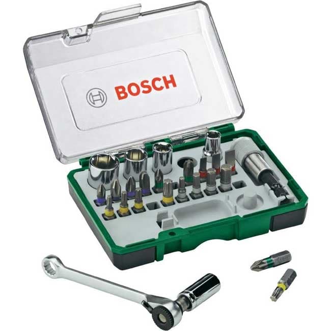 Bosch 27-delni set bitova odvrtača i nasadnih ključeva 2607017562