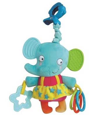 Prime Toys Viseća dečija igračka sa glodalicom Slončić 0127208