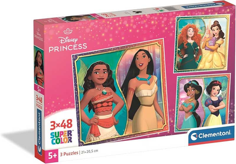 Puzzle slagalice za decu 3x48 delova Disney Princess Clementoni 25064