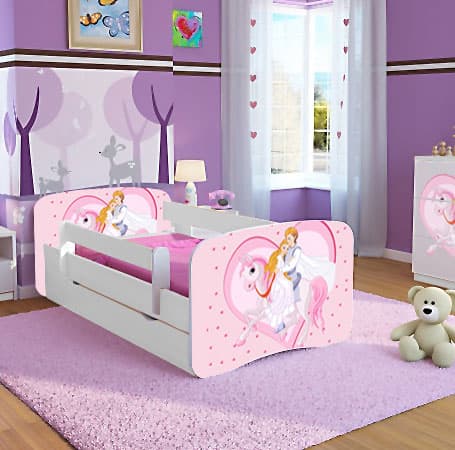 Dečiji krevet sa fiokom i dušekom Pink Princess 803
