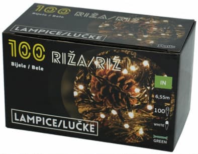 Lampice Za Jelku 100 Sijalica Bele