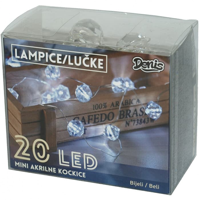 Dekorativne lampice za novogodišnju jelku 20 LED