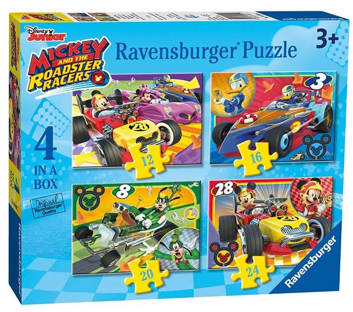 Puzzle 4u1 - Disney Mickey Road Racers - Ravensburger 06900
