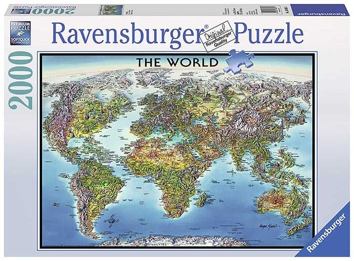 Ravensburger Puzle 2000 delova - Geografska karta sveta 16683