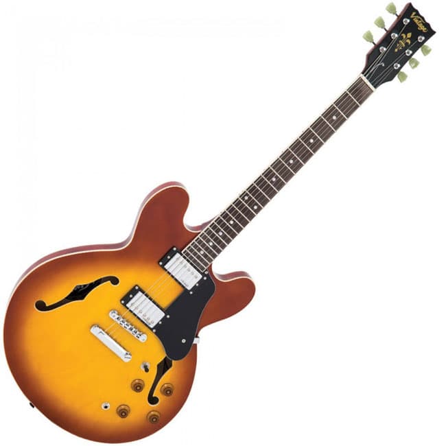 Polu-akustična gitara Vintage VSA500HB Honey Burst
