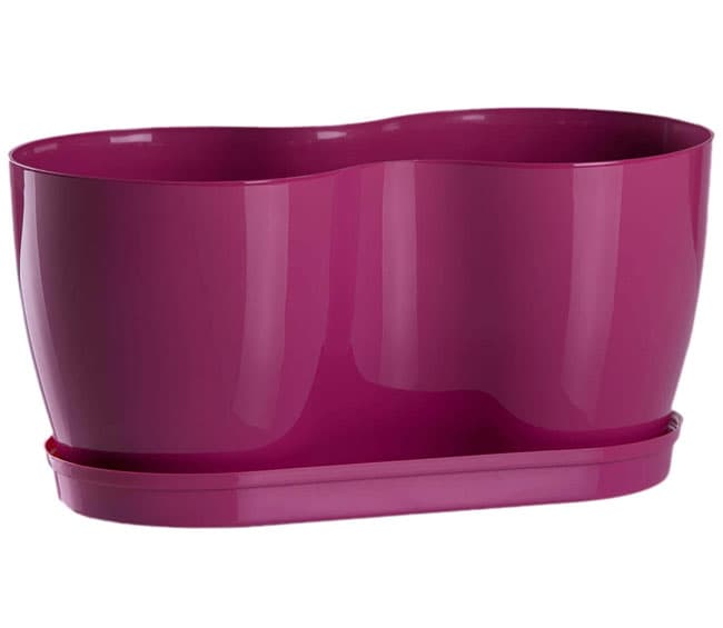 Dupla saksija za cveće Lady Roze 2x14cm
