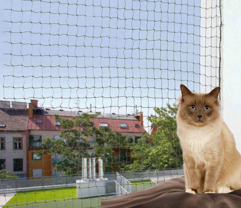 TRIXIE Zaštitna mreža za mačke - ojačana - 8x3m - zelena