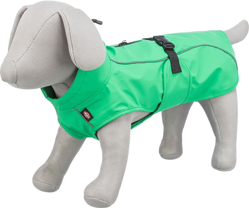 Kišni mantil za pse Vimy Green leđa 30cm Trixie 680231
