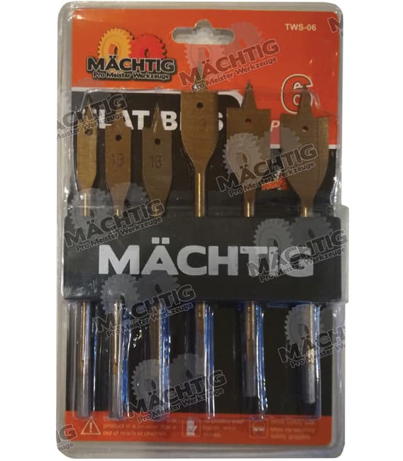 Machtig Set ravnih burgija za drvo TWS-06