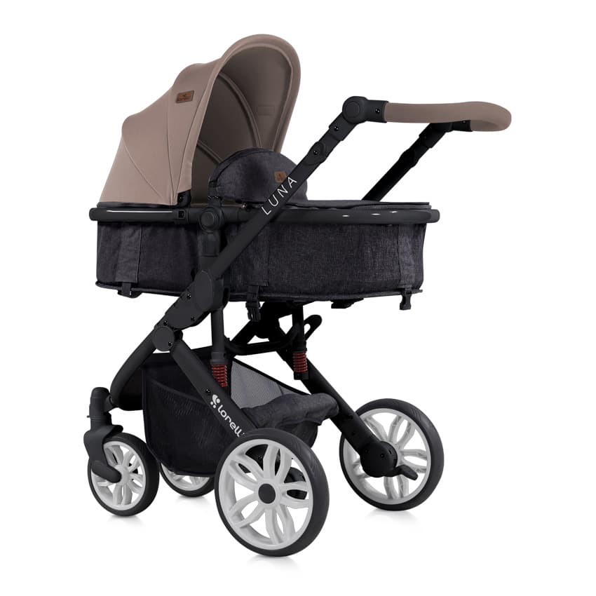 LORELLI Kolica za bebe LUNA Set 2 u 1 Beige and Black