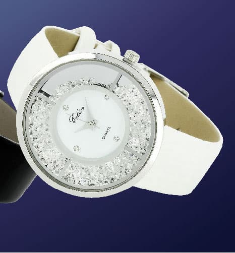 Sat sa Swarovski kristalima beli