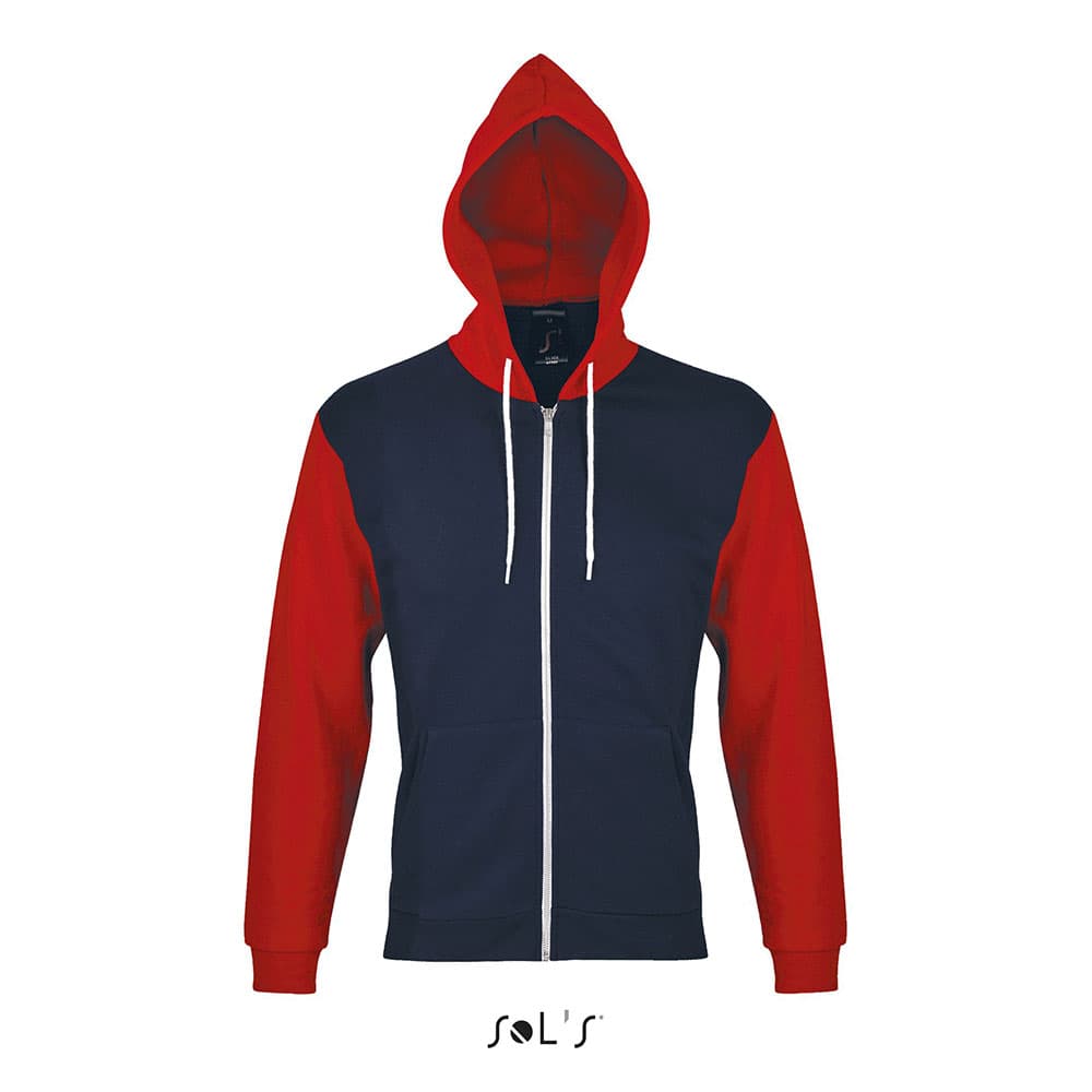 Sols Uniseks dukserica Silver navy/red veličina M 47700