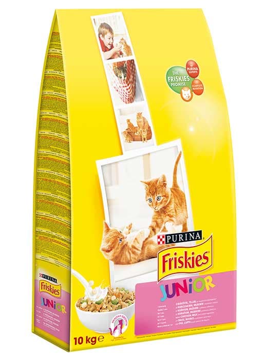 Friskies Junior Hrana za mačke do godinu dana - piletina i mleko - 10kg