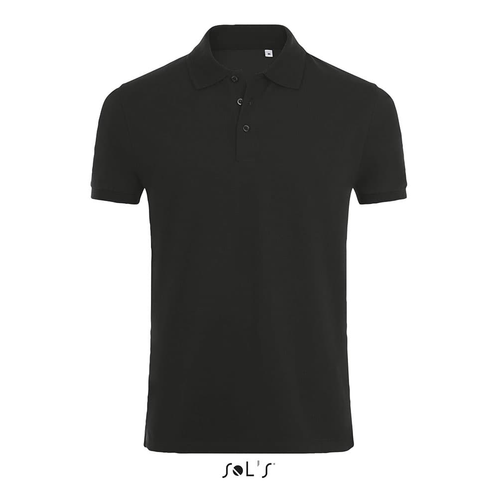 Sols Muška majica sa kragnom Phoenix Black veličina 3XL 01708