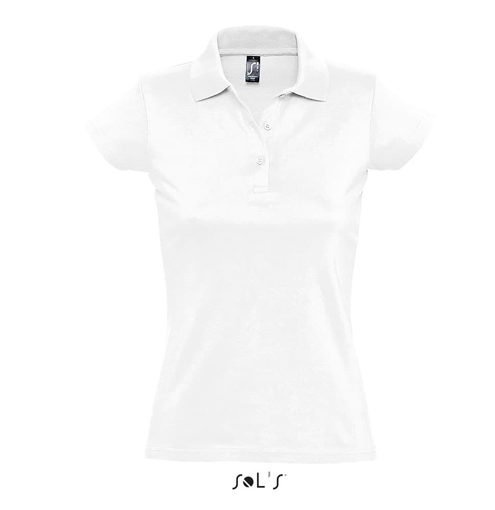 Sols Ženska pamučna polo majica Prescott White veličina L 11376