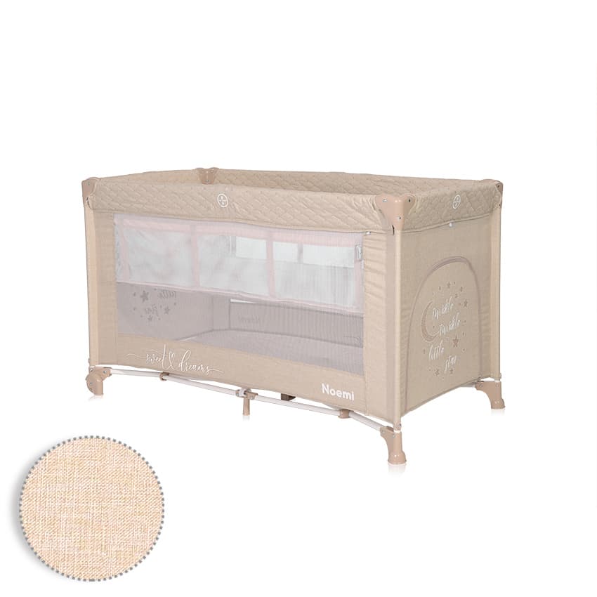  Lorelli Putni krevetac sa 2 nivoa Noemi 2 Fog beige star 10080552217