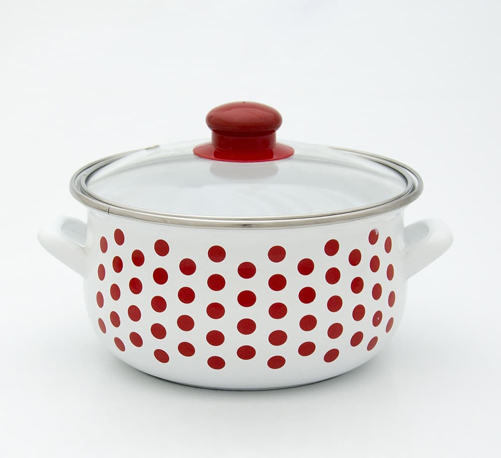 Emajlirana šerpa Texell sa poklopcem TSE-263 4.8 L, 22x14 cm