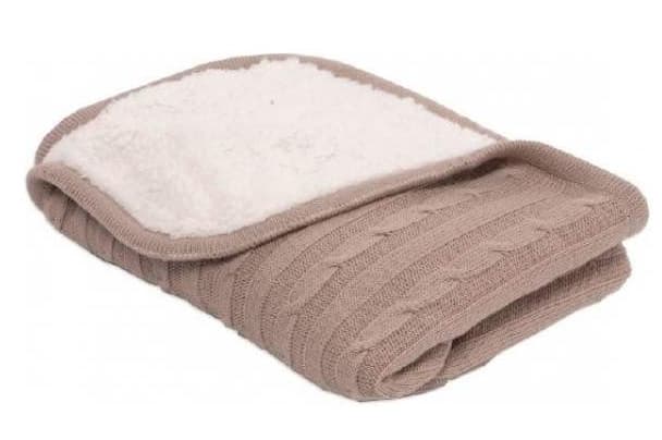 KIKKA BOO Ćebence za bebe - Pleteno SHERPA - braon 31103010031