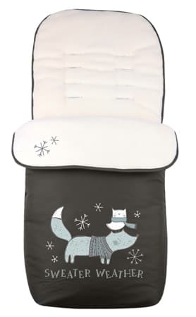 KIKKA BOO Zimska navlaka za kolica POLAR Fox Black 31108040041