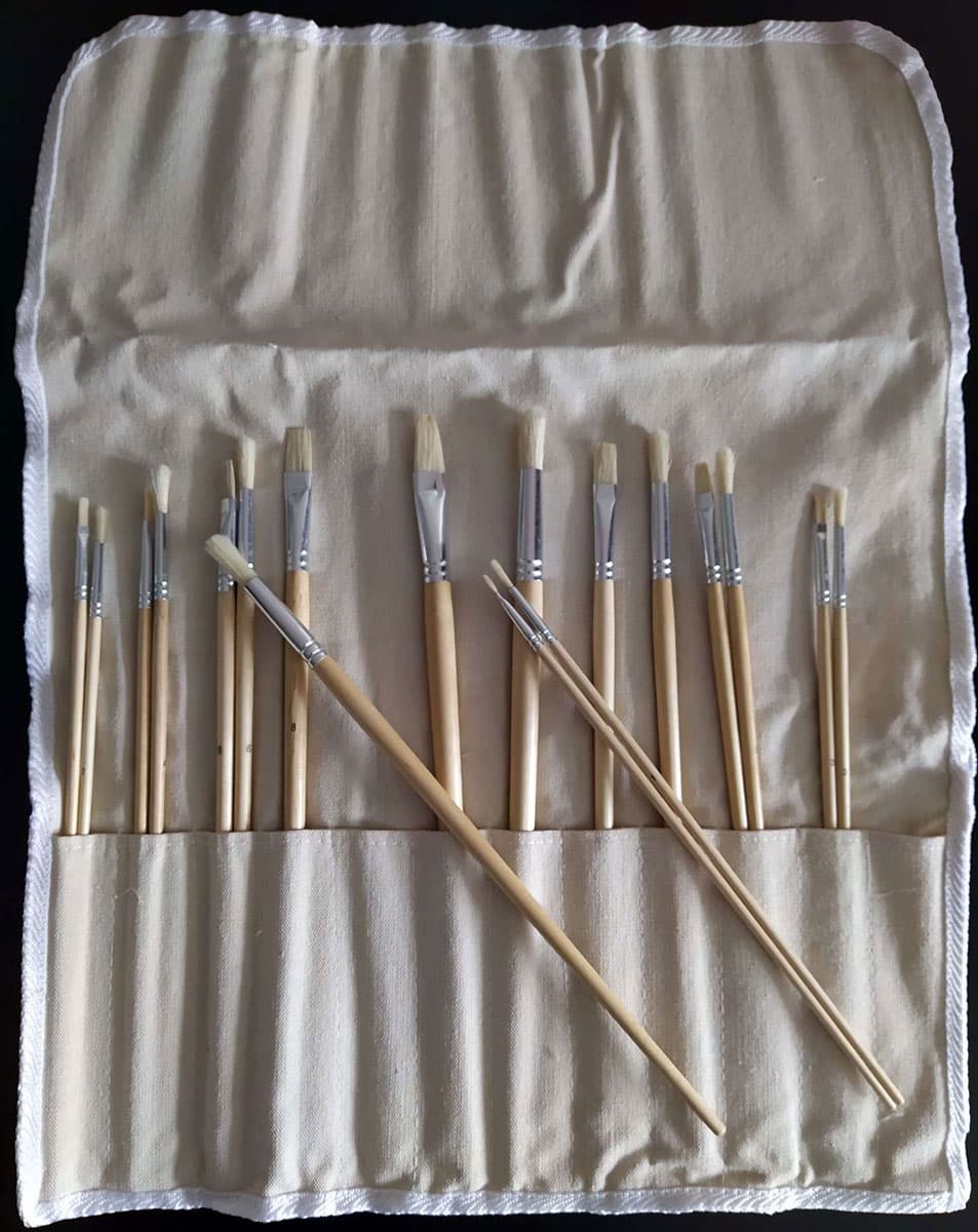 Komplet Od 18 Slikarskih Četkica Sa Futrolom - Pop Brush
