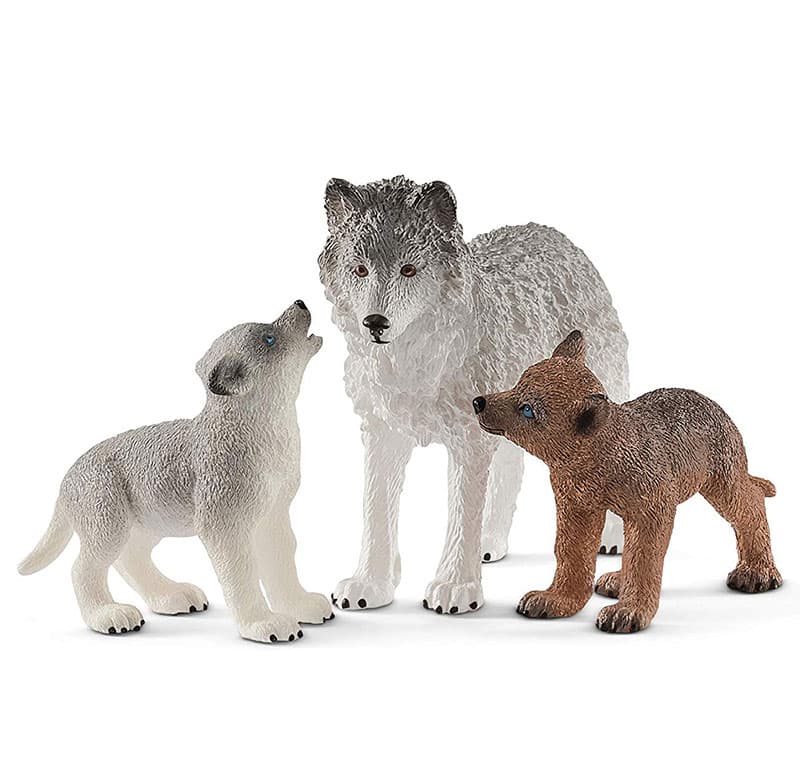 Schleich Figurice Divlje životinje - Vučica sa mladuncima 42472