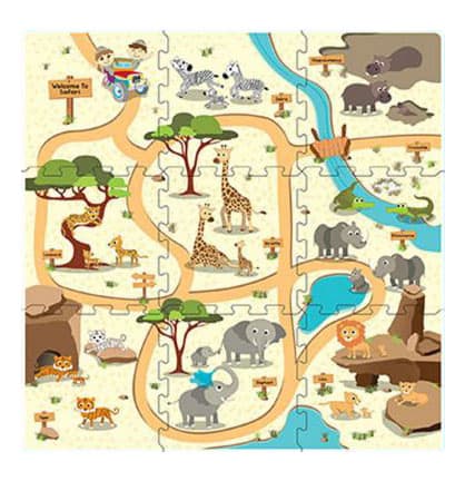 Podne puzzle Safari 9 komada 320x320mm