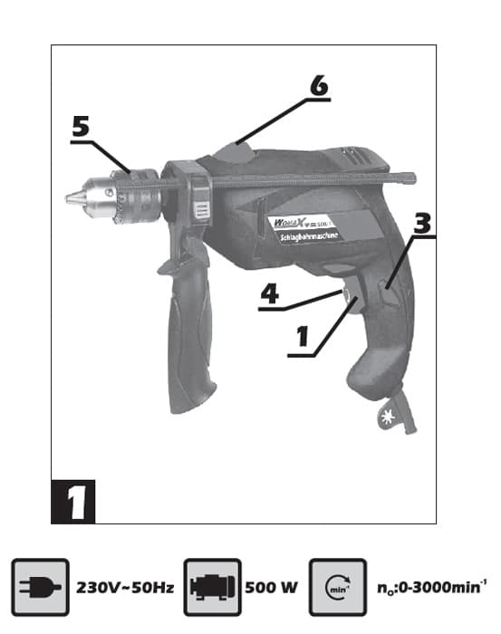 Vibraciona bušilica WSB500/1 71050001