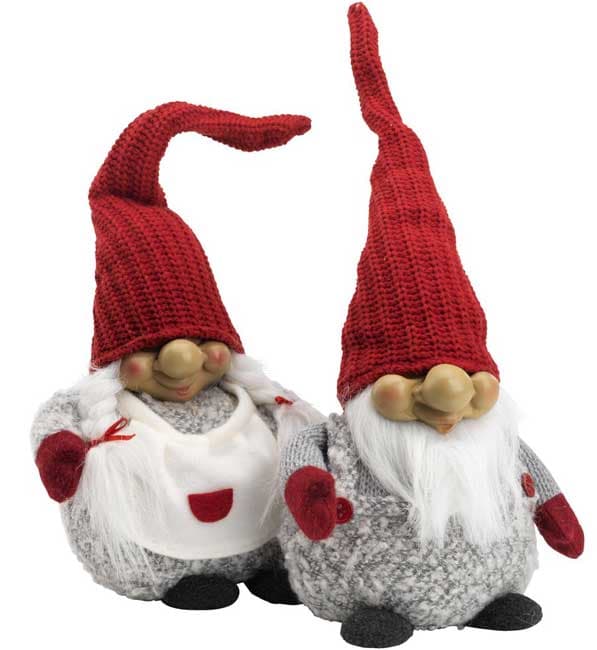 Novogodišnja dekoracija Figura Deda Mraza 43cm Assorted
