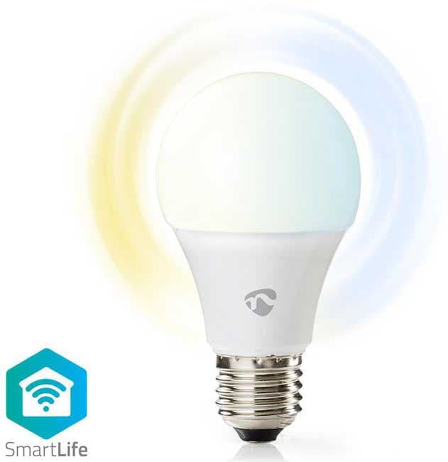 Smart Wi-Fi LED sijalica podesive boje osvetljenja E27 9W  Nedis WIFILW10WTE27