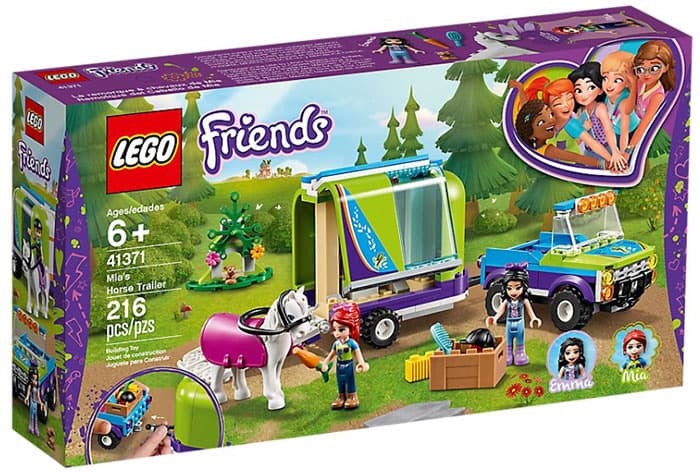 LEGO® FRIENDS Kocke - Mia - Prikolica za konja 41371